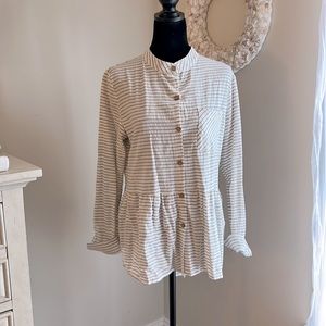 Peplum Ruffle Top